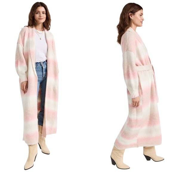 XIRENA Minta Duster Length Cardigan, Powder Pink, S - Picture 2 of 15